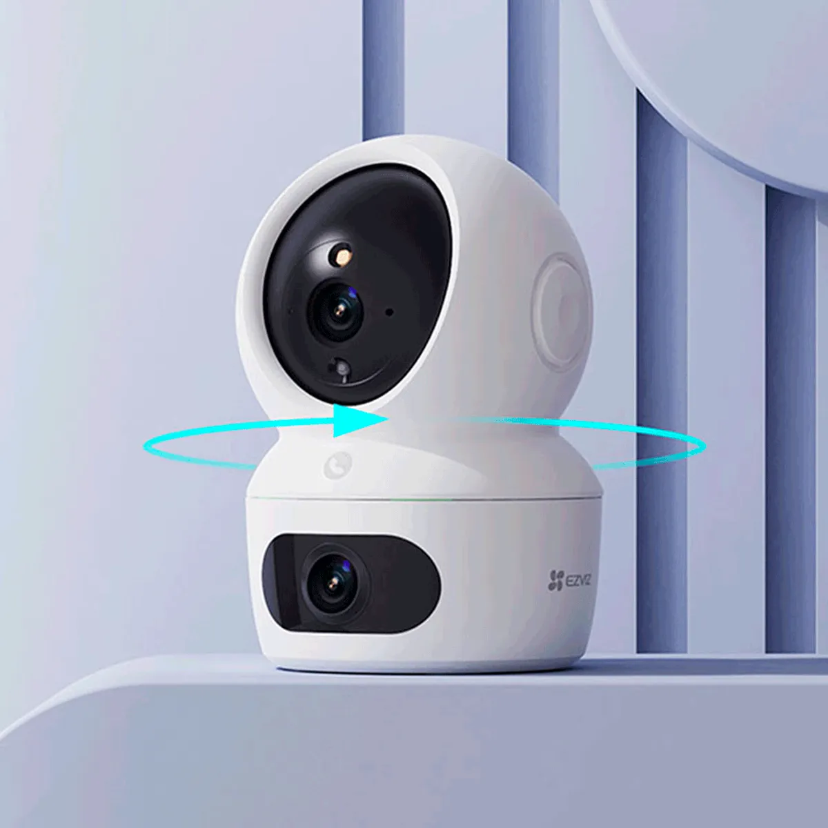CÁMARA DE SEGURIDAD INTERIOR WIFI EZVIZ DOBLE LENTE H7C