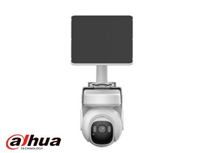 DAHUA DH-KIT/BP4A-4G/M0508 - Kit Cámara PT 4G 4MP Panel Solar Batería SMD Sirena y Luz de Disuasión Activa Audio Bidireccional