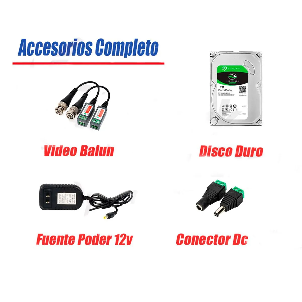 Kit 7 Hikvision HD 720p + Disco 1TB Oferta P2P HDMI
