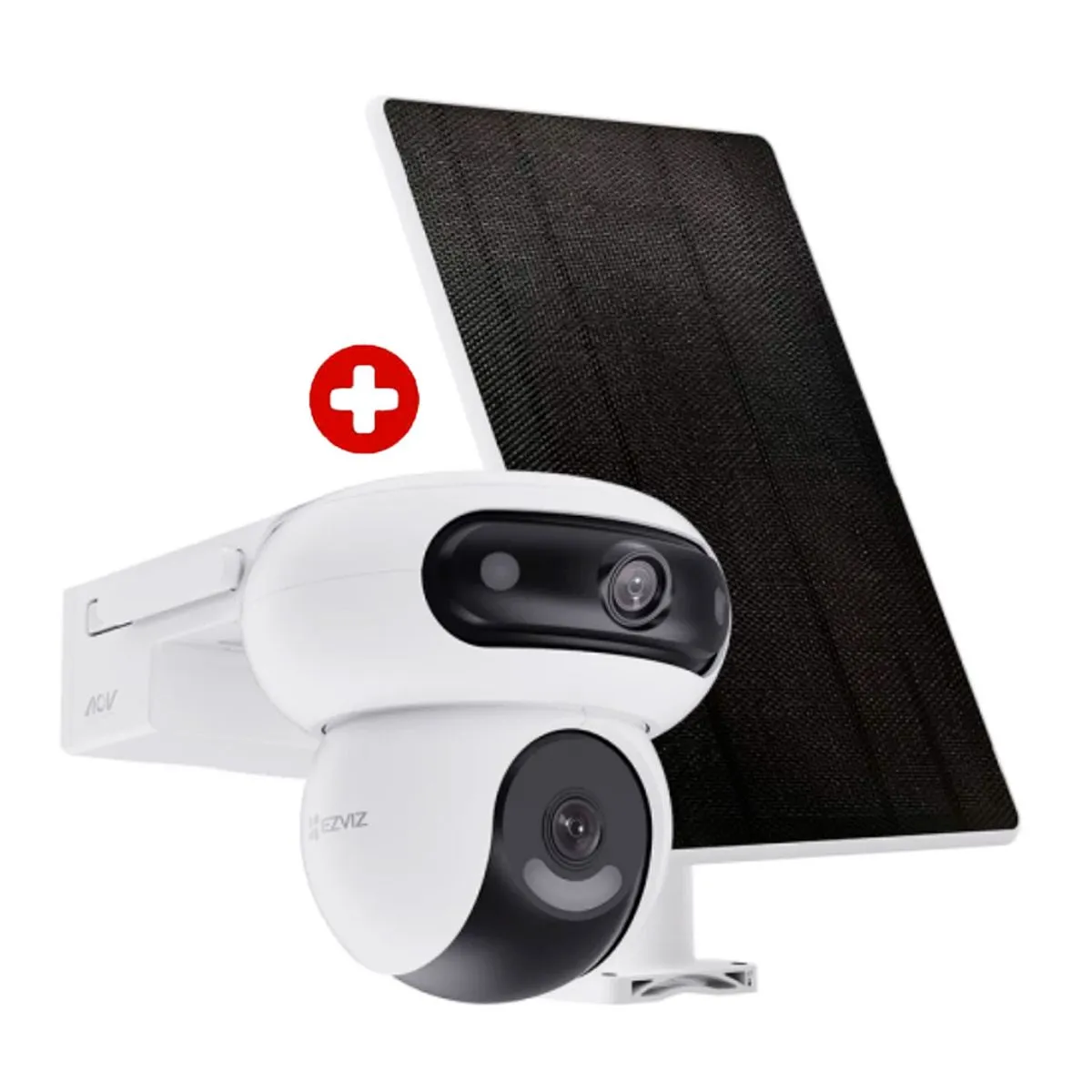 EZVIZ HB90 Dual 2K+ panel solar 8W batería 10400mAh