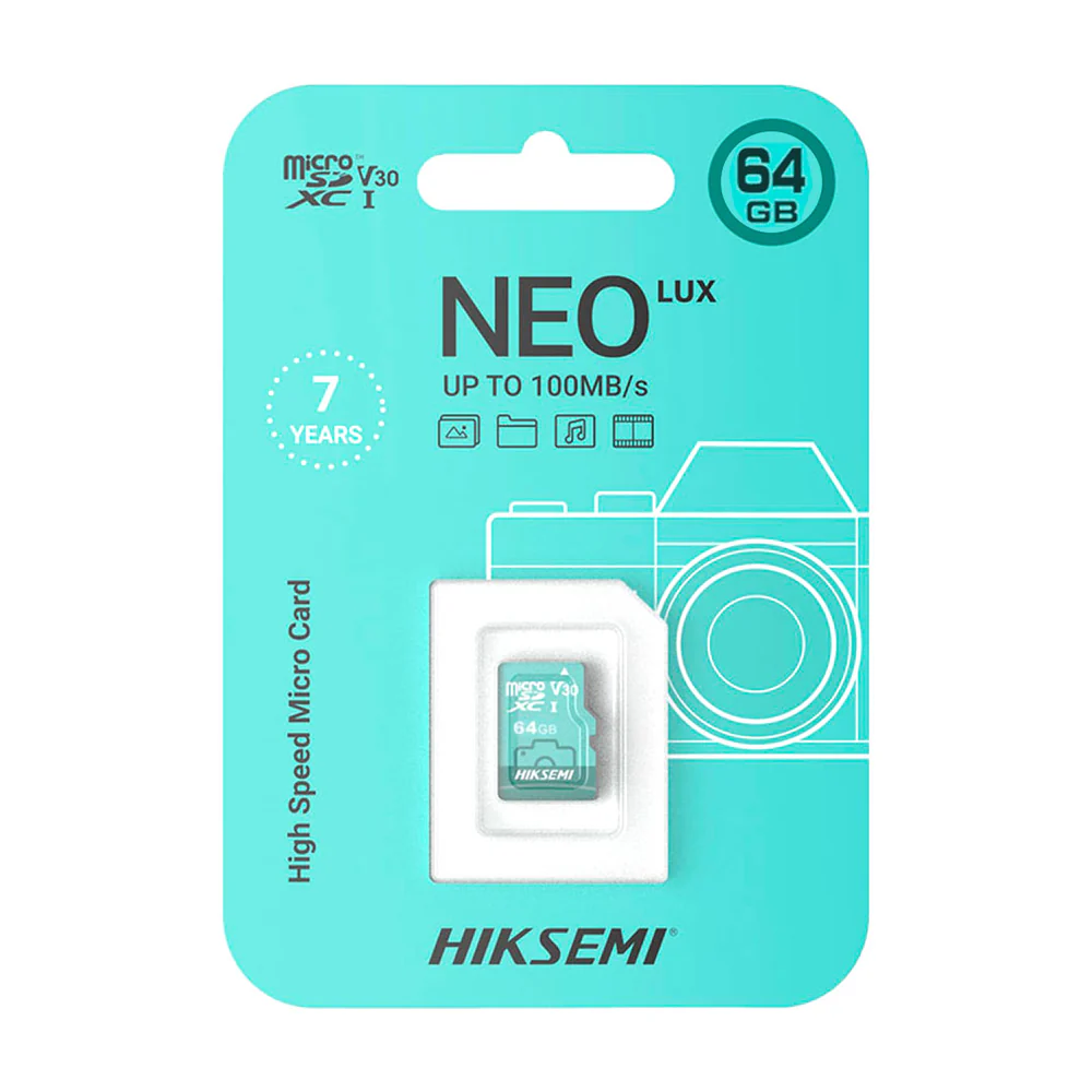 HIKVISION Memoria Micro SD 64GB Neo Lux - Empaque