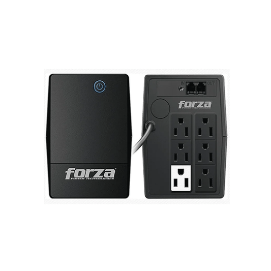UPS Forza NT-1012U vista frontal y posterior con tomas